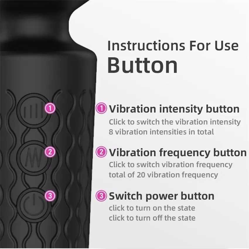 20 modes of female AV stick vibrator sex toys anal and clitoral stimulation dildo female masturbator sexy toys 18-year-oldXJ250218