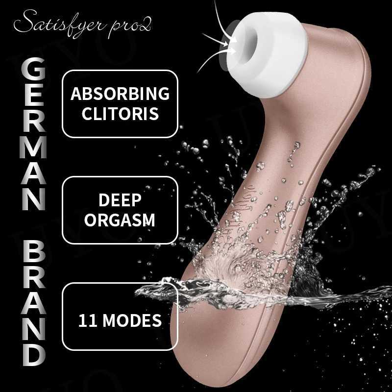 German pro 2 Sucking Vibrators female Clit Stimulation Vibration Nipple Sucker clitoris vibrators for women sex toysXJ241206