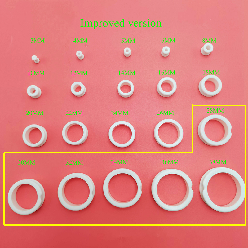 3-38mm Hollow Medical Silicone Flexible Double Flared Flesh Ear Tunnel Plugs Phimosis stretch ring Gauge Expander Stretchers Men 1pair or One for each