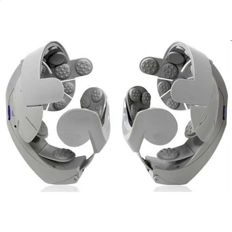 Electric Head Massager Multi functional Vibration Scalp Massager Acupuncture Point Kneading Wearable Helmet Massager 241206