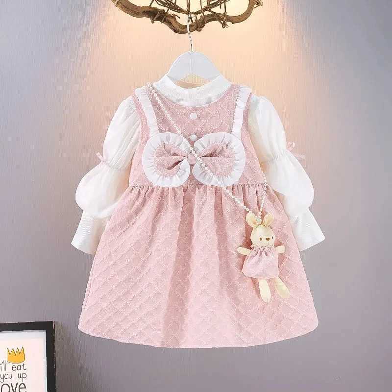 Baby Girls Dress Spring and Autumn New Little Girls Autumn Long sleeved Dress Childrens Princess DressXJ241206