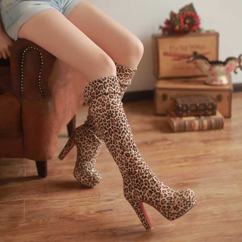 High Quality new sexy boots Fi Over The Knee Boots sexy thin square high heels platform Wan Shoes black size 34-43 T241206