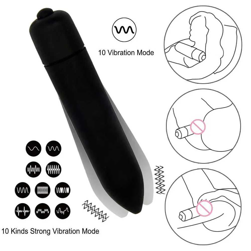 Mini Bullet Vibrator Vaginal Massage Dildo Vibrador Sex Toys for Women G-Spot Vibrating Clitoris Stimulator Female MasturbatorXJ241206