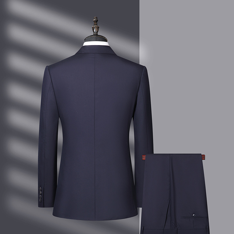 F980Suit for middle-aged men solid color men's business suit wedding suit suit