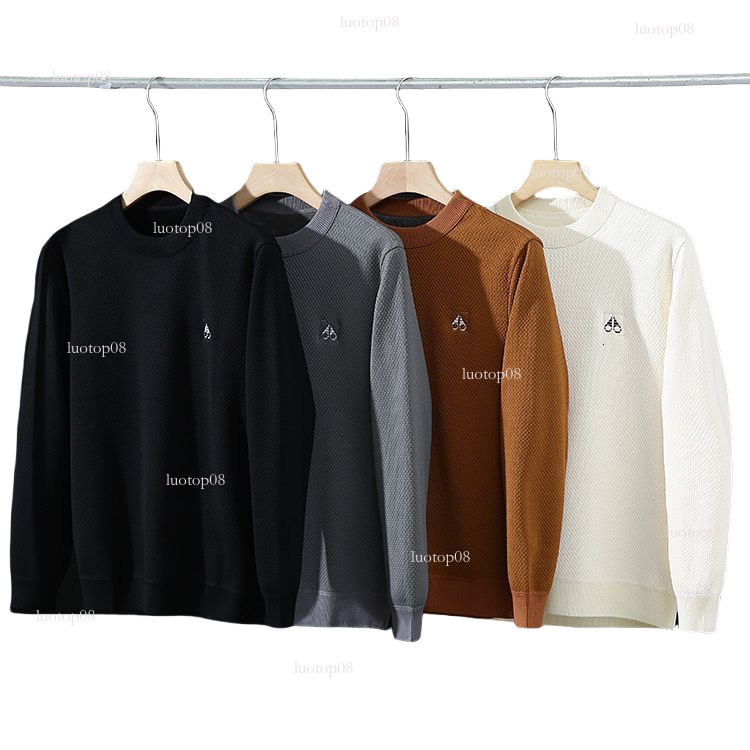 mens hoodie Light luxury mooses designer hoodie High end air layer embossed heating warm velvet winter couple high end pullover hoodie sweatshirt TOP