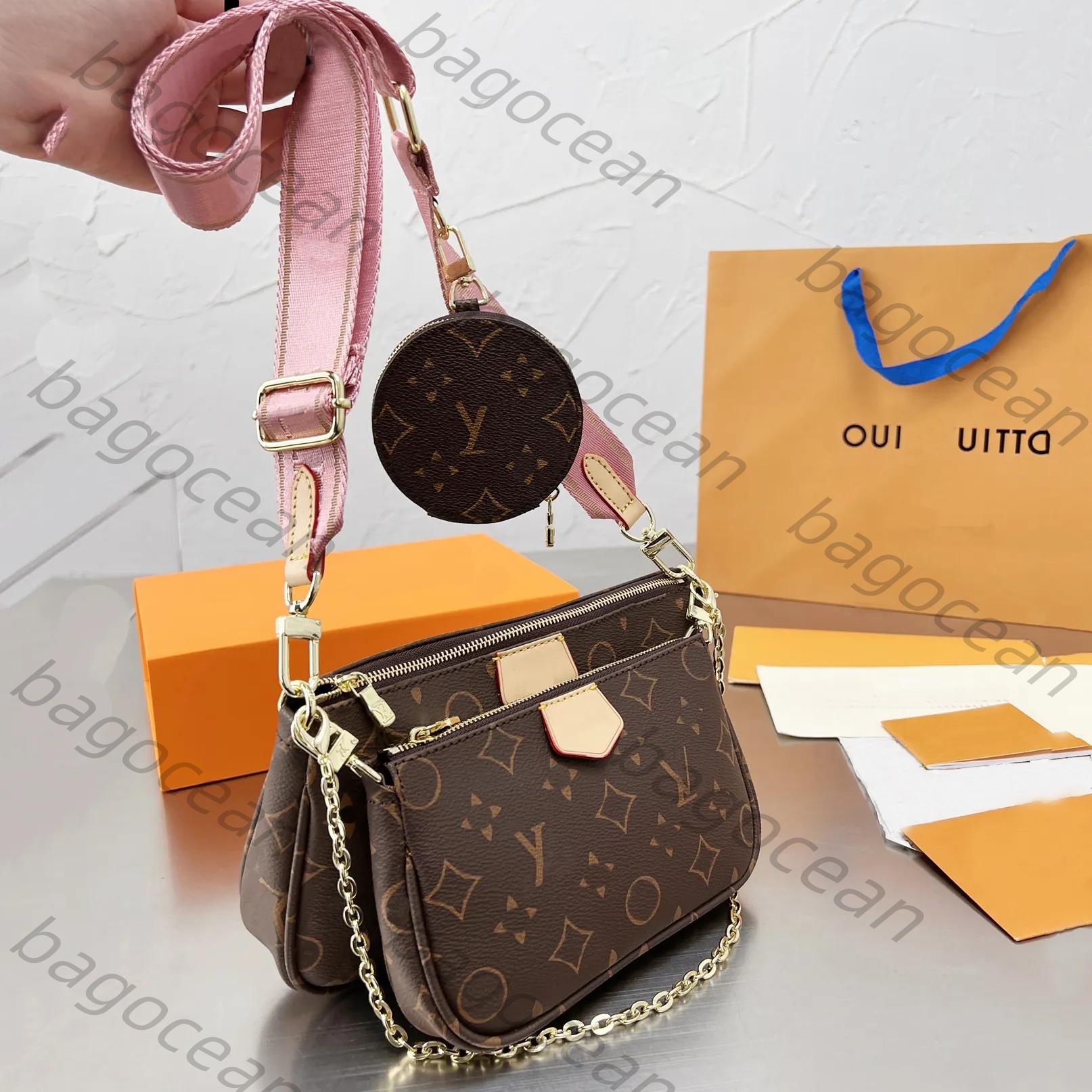 Designer Bags Classic Messenger Luxury Noble Shoulder Bag Messenger Bag Portable Fashion Alphabet Outdoor Travel Bag