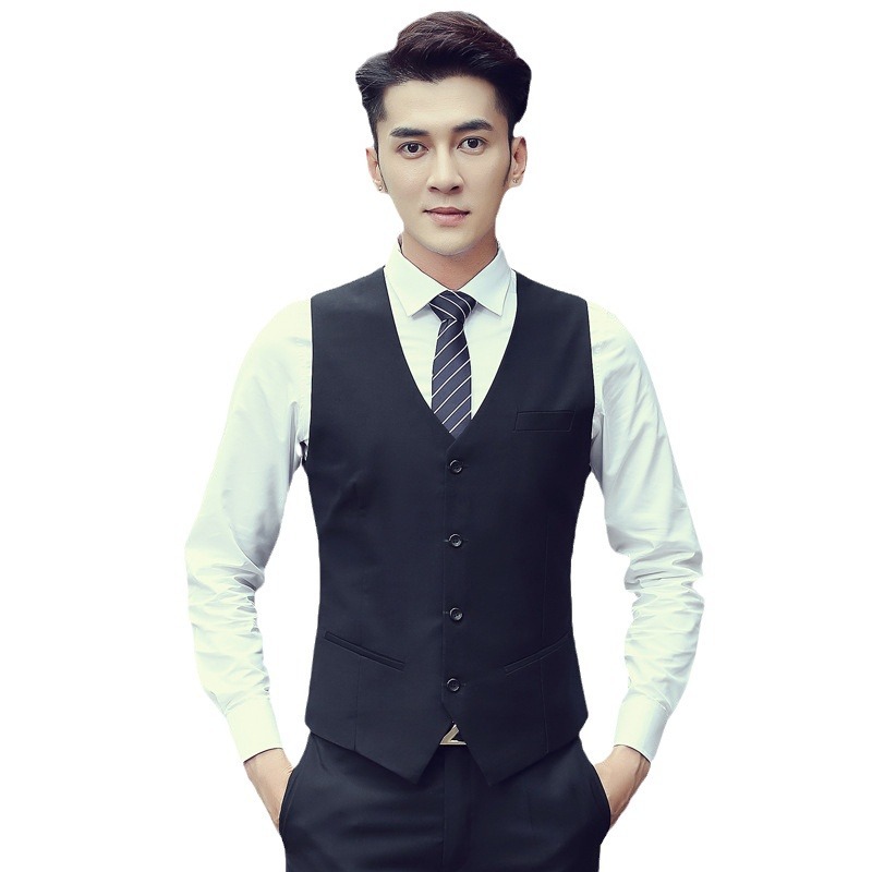 H927Spring and autumn men's vest new product slim Korean style men's work clothes suit vest male best man