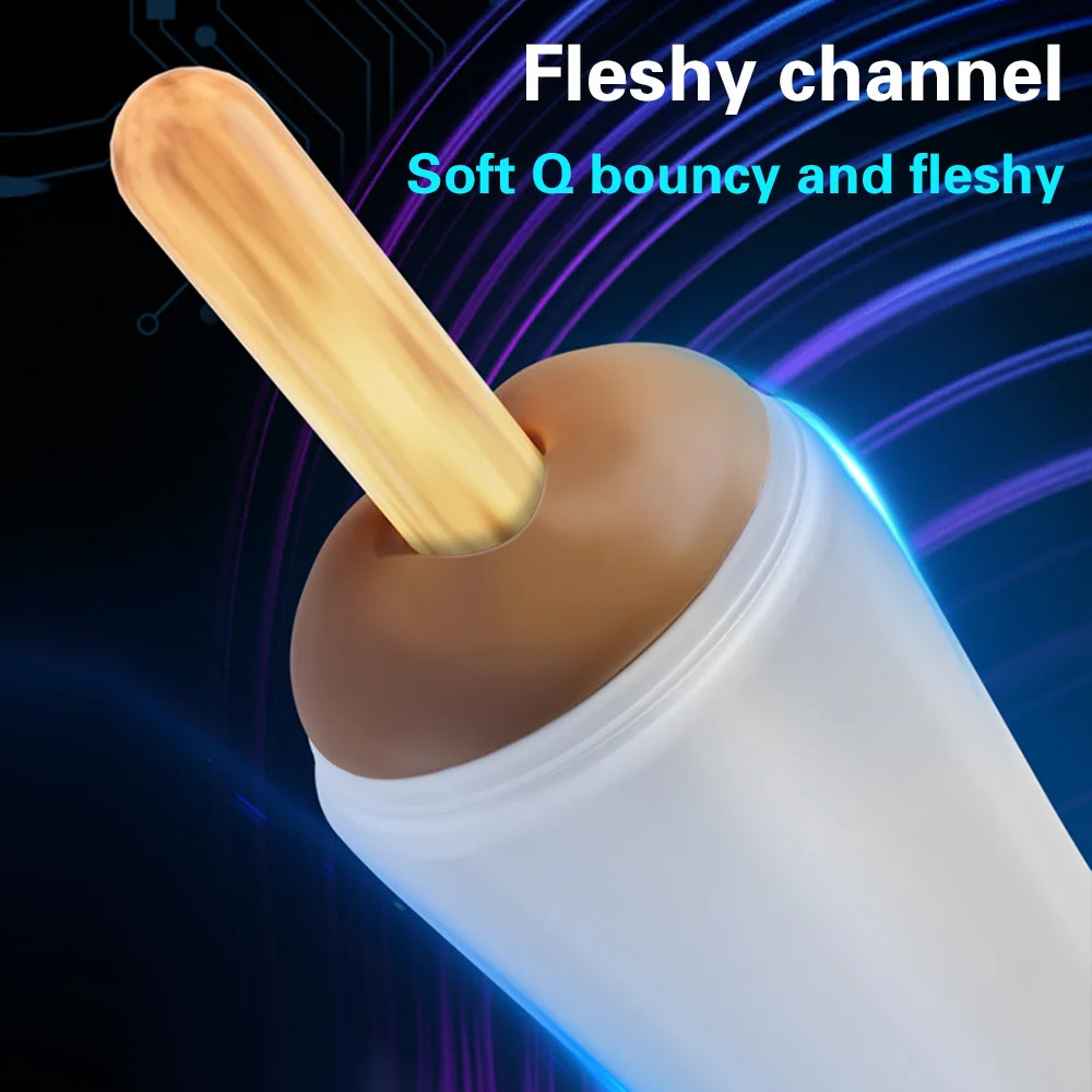 Male Masturbator Cup Vibration Automatic Blowjob Real Vagina pocket Vibrating Bullet Penis Oral Adults Sex Toys For Man 241205