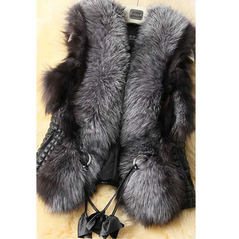 New hair womens faux fur vest jacket for autumn/winterXJ241206