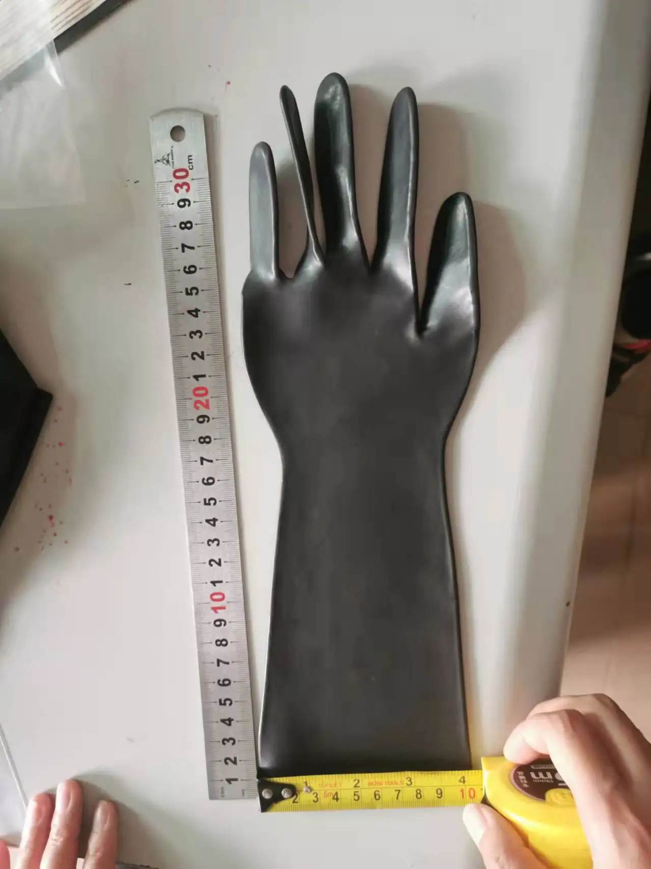 latex gloves molded womens gloves ultra-thin finger short continuous finger seamless five finger fetish 3D version or 2D long 241206