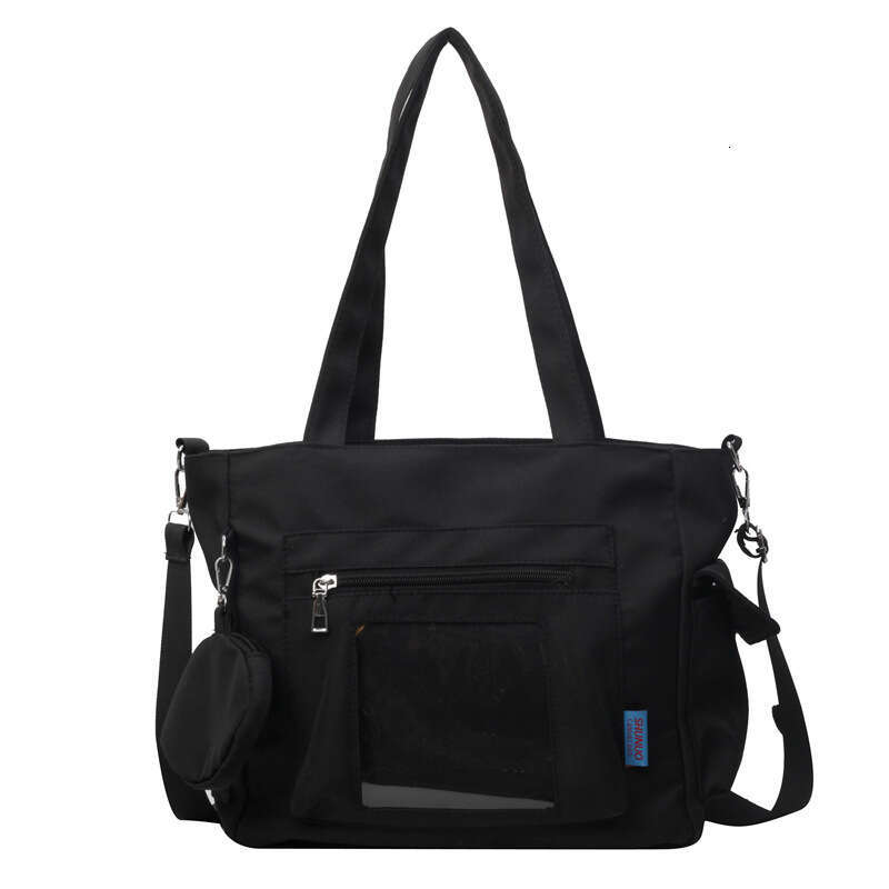 New Large Capacity Transparent For Women's Summer Canvas Crossbody Handheld Commuter Tote Bag Fashion Quality Classic B1