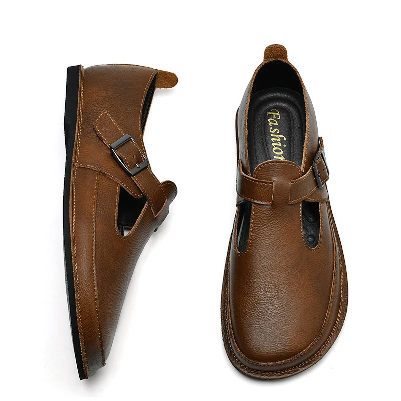 Arrival Men Stylish Loafers Slip on Boat Shoes Handmade Mens Casual Shoes Outdoor Male Genuine Leather Footwear 241206