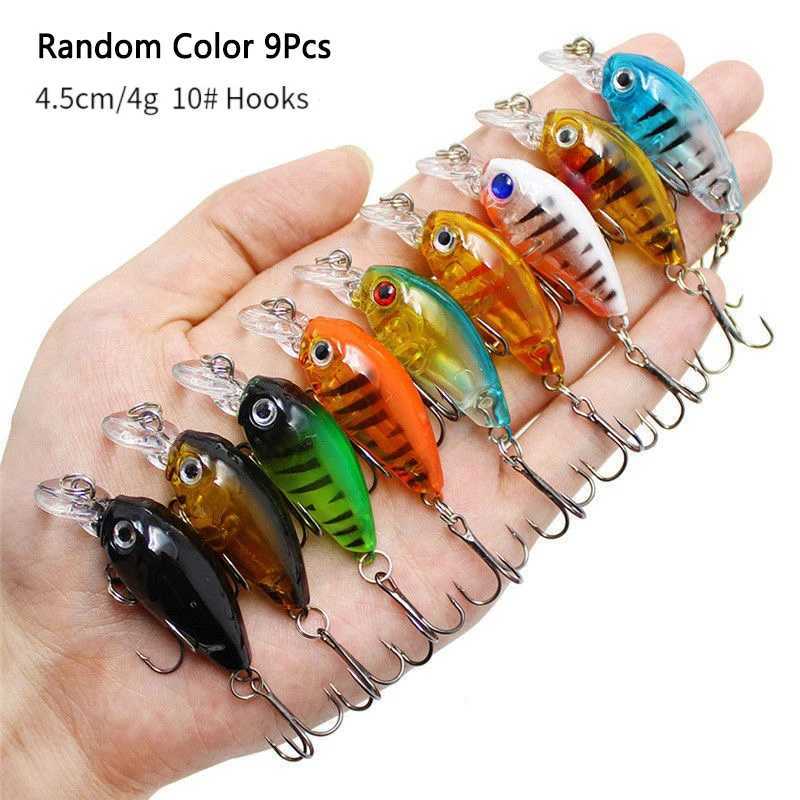 Crankbaits Set Mixed Colors Bait Fishing Lure Lot Minnow Wobbr Bass Swimbait Sea Swim Hard Lures Sinking Tack pescaXJ241128