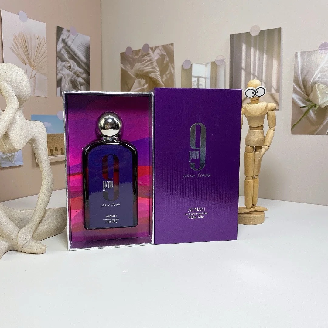 AFNAN Perfume 9am 9pm Fragrance 100ml Men Woman Eau De Parfum Spray Morning Perfumes 3.4oz Long Lasting Smell EDP Neutral Cologne Mist High Quality lo