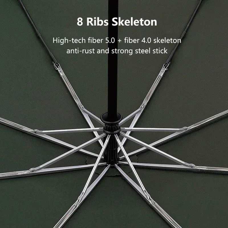 New Arrival Windproof large umbrella mens 8-rib flight authentic umbrella heavy-duty rainproof outdoor wooden folding umbrella Cpac parasol Z241206