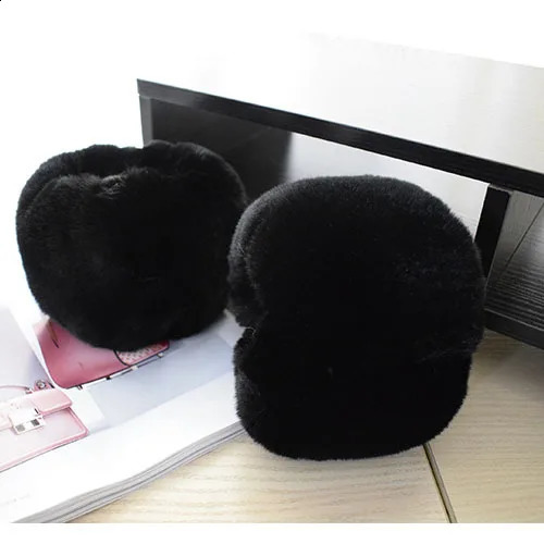 Fake rabbit fur cuffs a pair of jacket fur sleeves decorated with warm elastic sleeves arms warm womens wristbands bracelets arms cuffs 241206