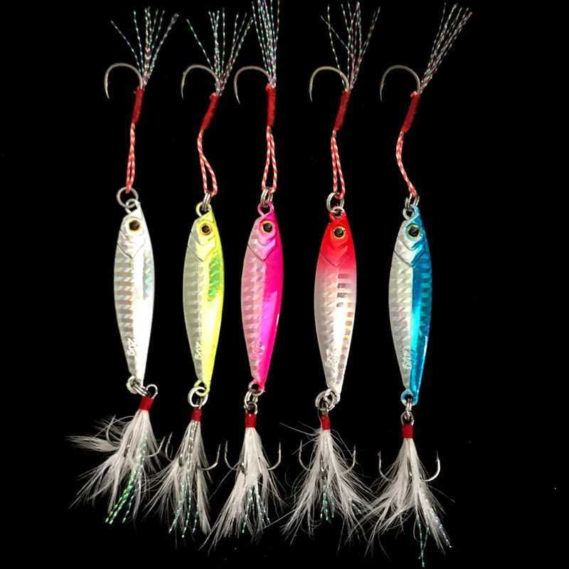 Shore Cast Fishing Lure Slow Shaking Jigbait 7g/10g/15g/20g/25g/30g/40g/60g Jig Artificial Metal Lure Bait 1 Piece SaXJ241128