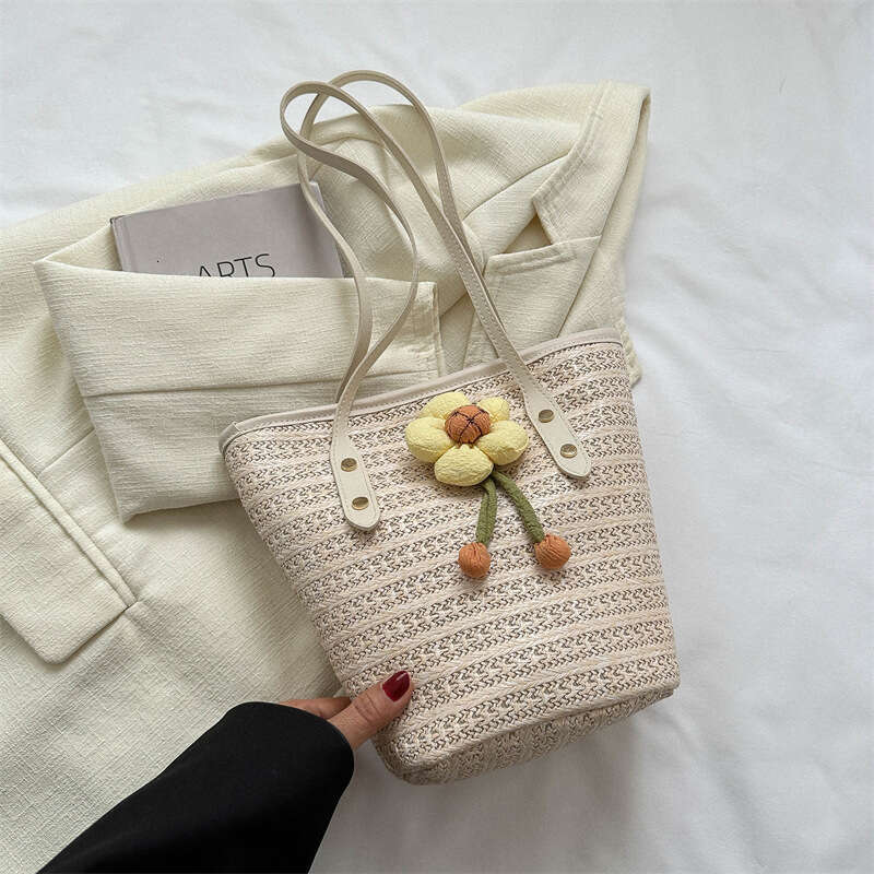 Summer New Minimalist Western-Style Women's Trend Shoulder Niche Casual Tote Bag, Handbag Fashion Quality Classic B3