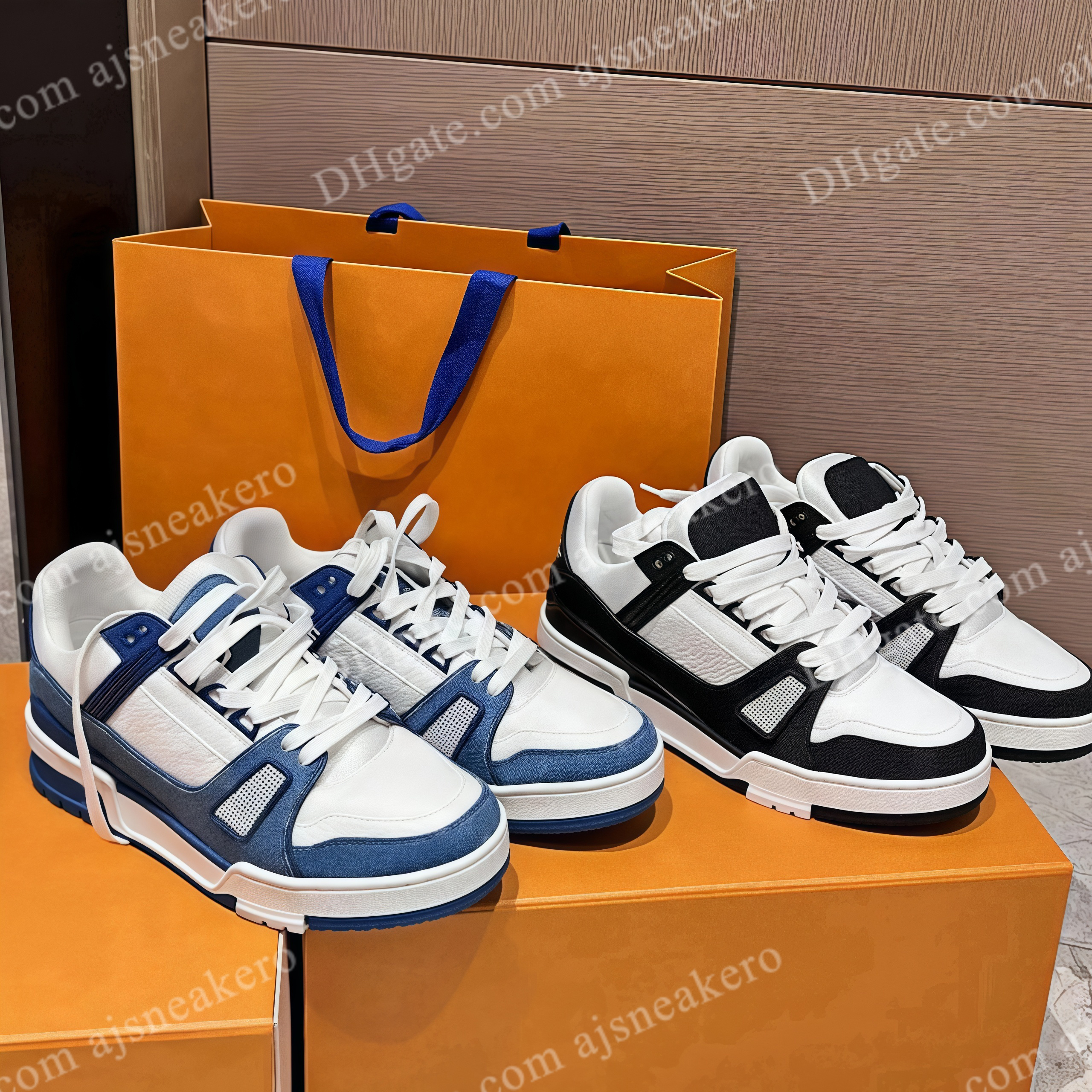 Designer shoes Embossed Sneaker white black sky blue abloh green denim pink red luxurys Virgil mens casual sneakers