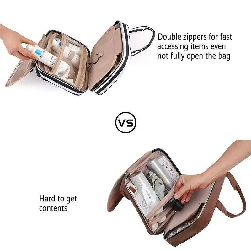 Waterproof Toiletry Bag Handheld Cosmetic Storage Toiletry Set Travel Organizer Bag With Hooks For Men And WomenXJ241206