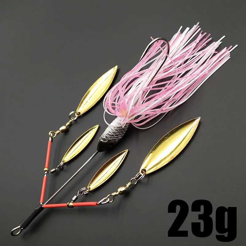 Lunker Spinner Baits Hard Fishing Lure 23g Noisy Buzz Rotating Blade Bubb Vibration Tand Spin Willow Bass Trout Perch PikeXJ241128