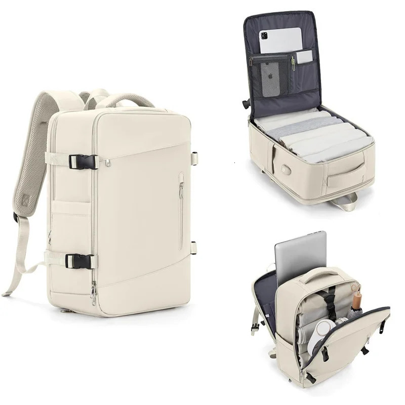 Travel Backpack for Women Expandable Weekender Hiking Laptop Backpack with USB Port Large Waterproof 40L Mens Backpack 241206