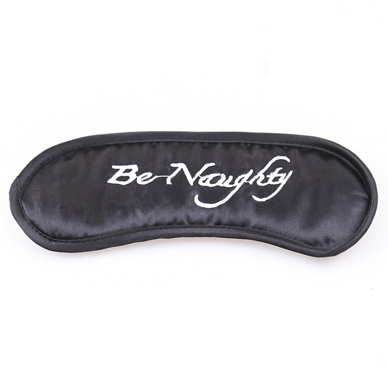 SM Adult Game Masked Eye Covering Toy Color Ding Cloth with Letter Black Eye Mask Training Female Sex Toys