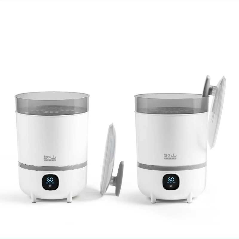 Bottle Warmers Sterilizers Black Ceramic Crystal Heating Tray Baby Bottle Sterilizers with Spiral Drying Steam Disinfection Cabinet Baby Disinfection 