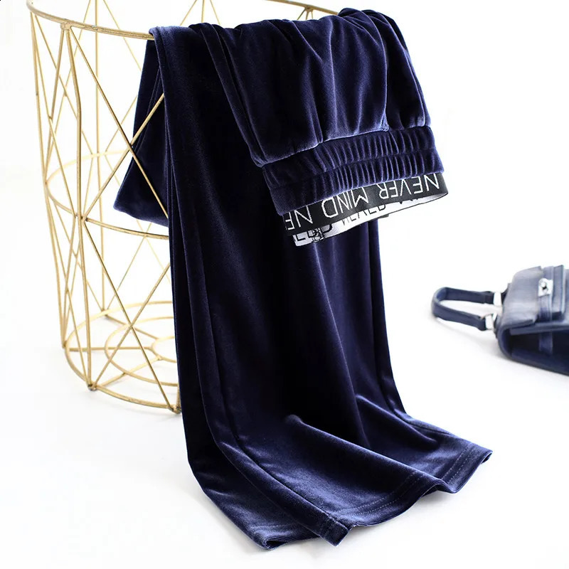 Korea High Waist Fall Gold Velvet Pants for Women Pants Loose Tight Pants Womens Spring/Summer Mop Pants S-5XL 241202