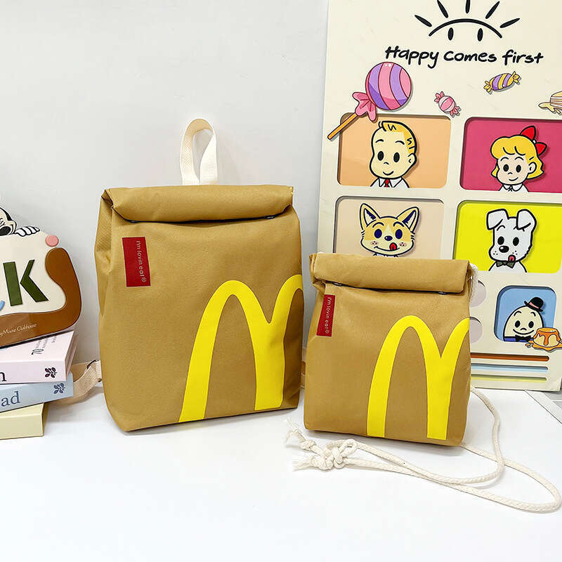 2024 Autumn/Winter New Trendy McDonald's Shoulder Students to Use in Class, Large Capacity Commuter Bag for Women