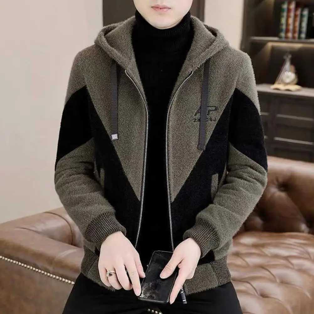 2024 Autumn Winter Wool Blends Jacket Men Thick warm Casual Business Trench Coat Slim Short Streetwear Overcoat Social ClothingXJ241206