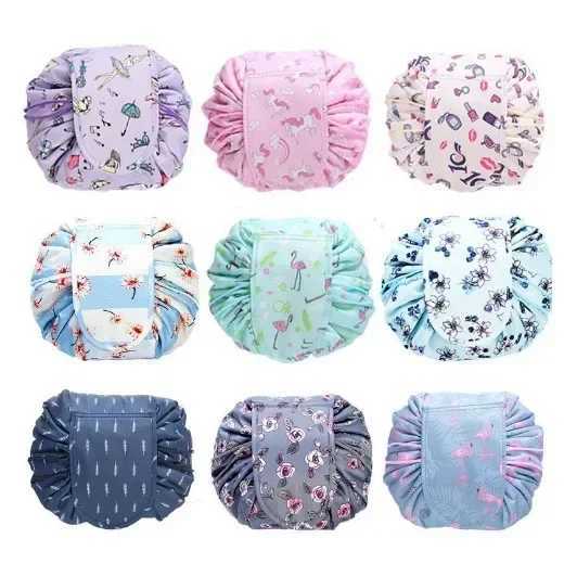 Lazy drstring cosmetic bag high value large capacity cosmetic wing storage bag Korean versi portable travel storage bagXJ241206