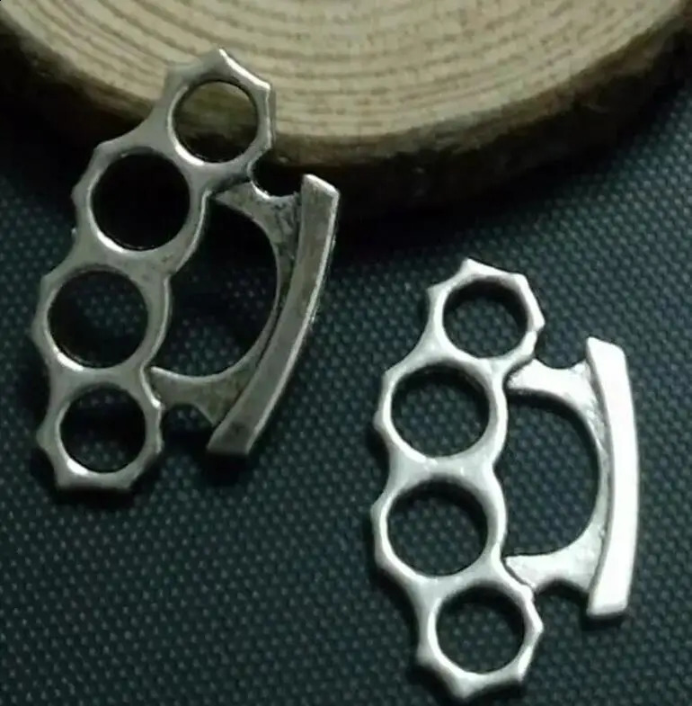 32 * 19mm 50 piece brass finger joint dust collector pendant charm jewelry accessories lucky bracelet necklace gift making 241206