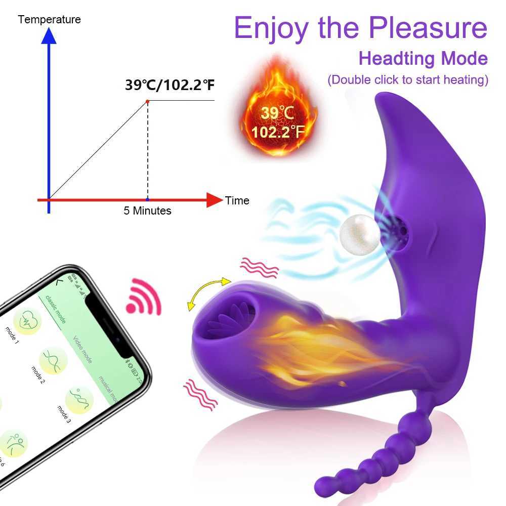 Wireless Remote Control 3 in 1 Bluetooth APP Dildo Vibrator Vagina Sucker Clitoris Stimulator Sex Toys for Women Couple Adult 18XJ241206
