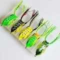 5Pcs Fishing Soft Toad Frogs Bass Fishing Lure Baits Hollow Body Water Frogs Fishing Tool Color RandomXJ241128