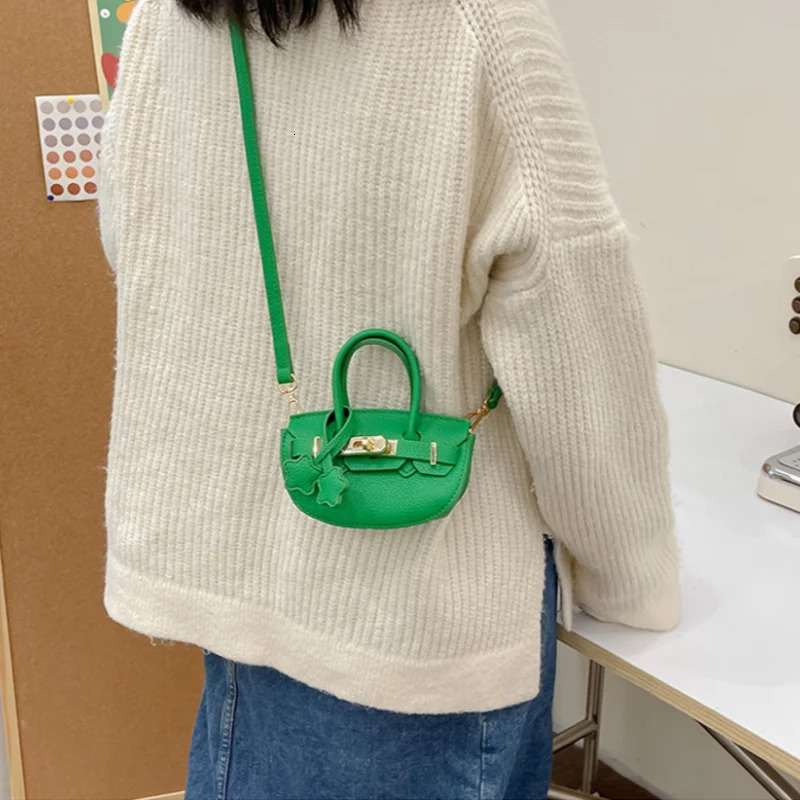 New handbag lychee pattern designer semi circular girl bolsa inflammatory menina diagonal mini bag bag