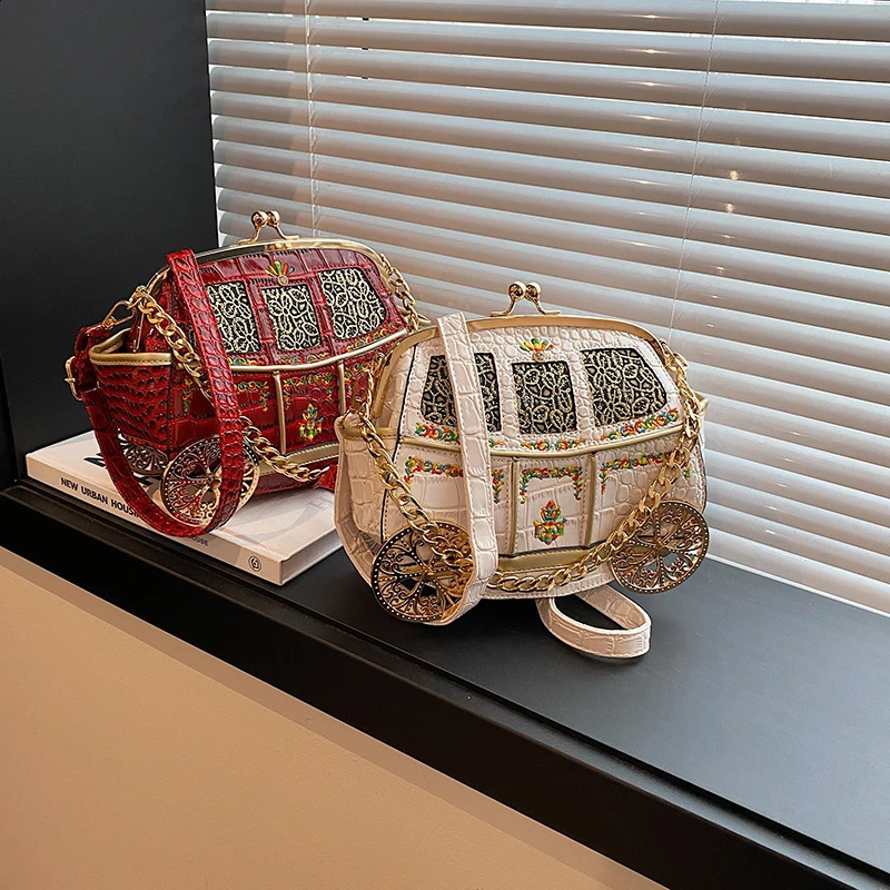 ed Royal Carriage Evening Clutch Purses for Women Embroidered Dinner Party Cross Body Bag y Handbag 250326