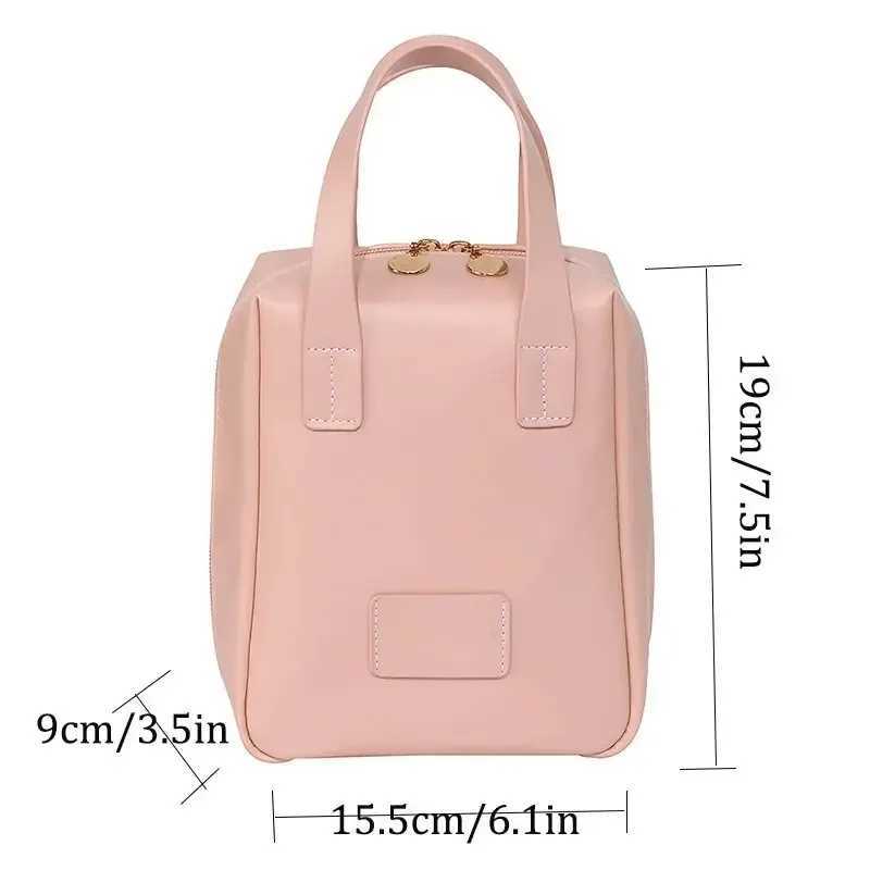 New Large Capacity Travel Cosmetic Bag Portable Leather Toiletry Bag with Handle Organizer Multifunctial Waterproof Makeup BagXJ241206