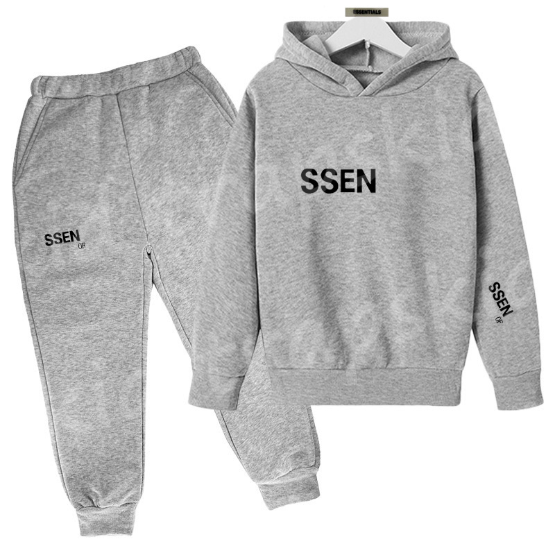 Brand Designer Kids Hoodie Set Spring Autumn Sweater Pants 2pcs Boys Sports Versatile Dirt Resistant Outdoor Childrens Suit Clothes Set