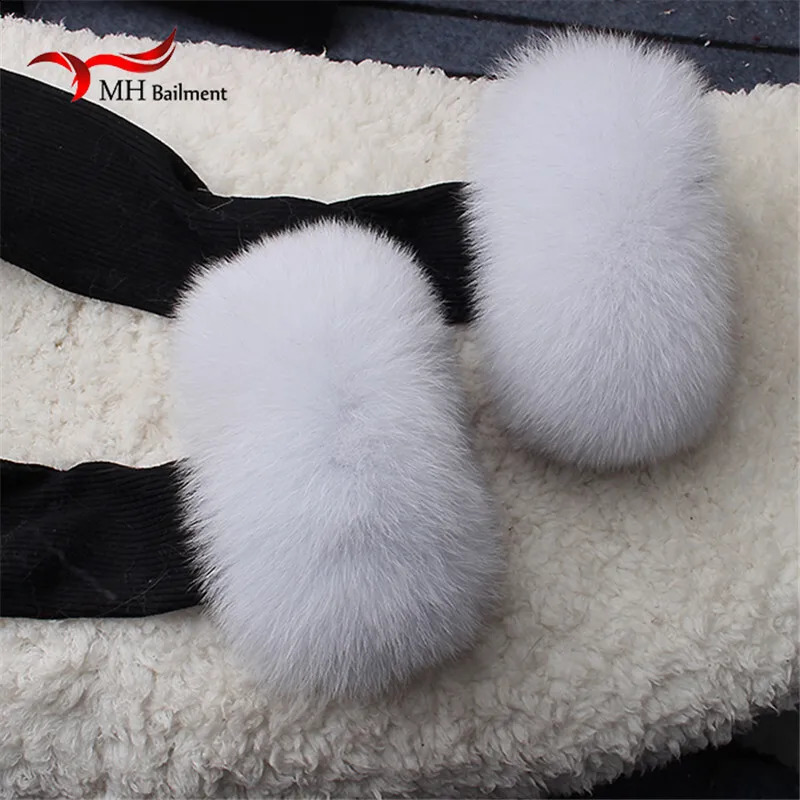 High quality fox fur cuffs selling warm wristband genuine fox fur cuffs arm warm womens bracelet real fur wristband gloves X#1 241206