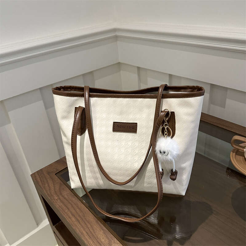 Tote Women's New Large Capacity Commuting Versatile Spring And Summer Shoulder College Student Class Bag, Fashionable Quality Classic B2