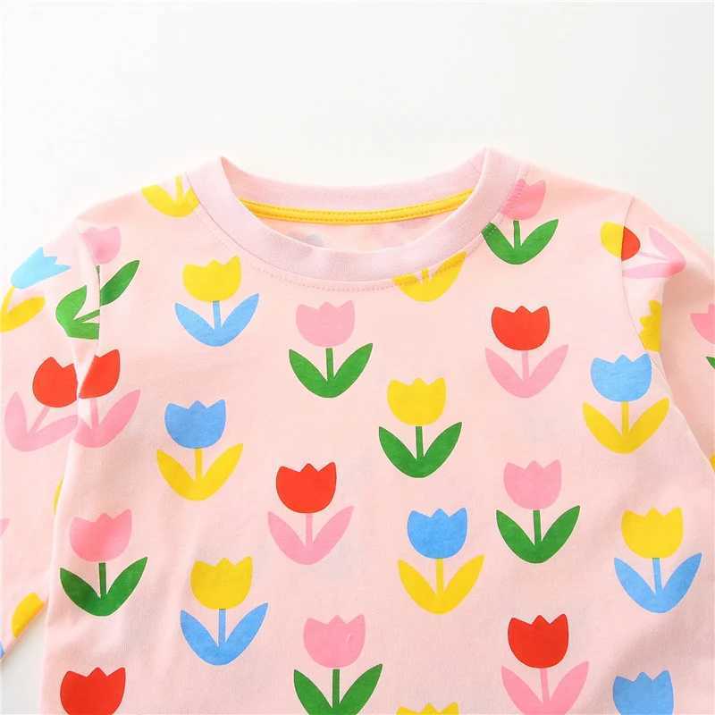 Jumping Meters 2-7T New Arrival Princess Girls Dresses Flowers Long Sleeve Par Autumn Spring Baby Clothing Toddler CostumeXJ241206