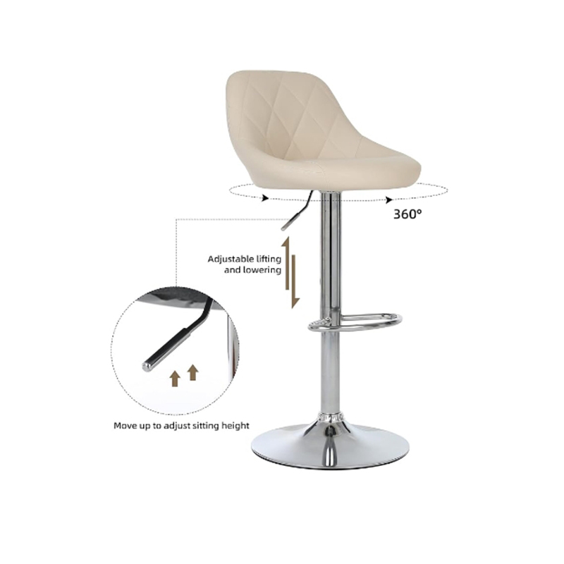 Elegant High-Back Bar Stools - Sturdy Construction & Sleek Finish for Modern Interiors