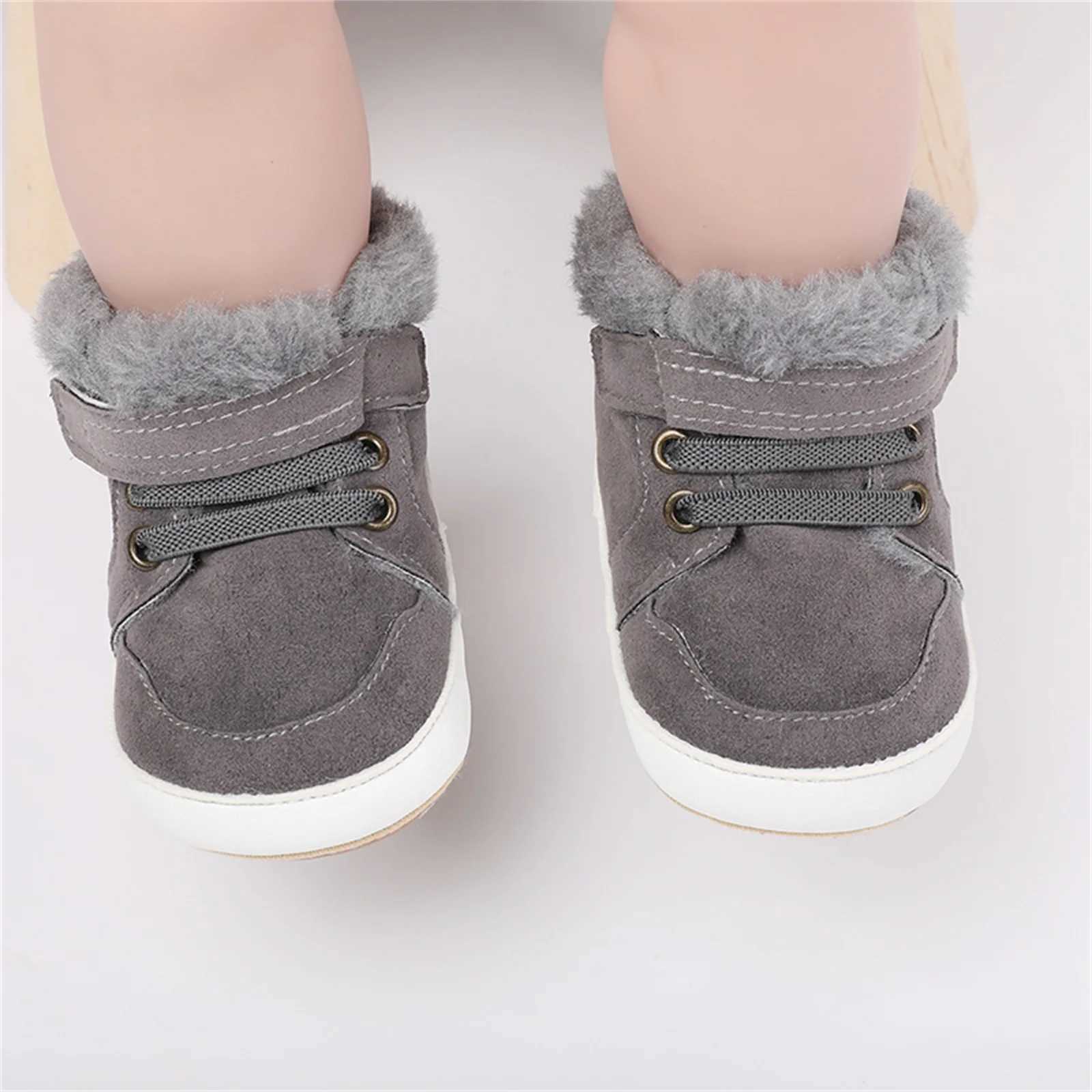 Infant Baby Girls Boys Winter Snow Boots Hook Loop Closure Boots Warm Baby First Walker Shoes 0-18MXJ241206