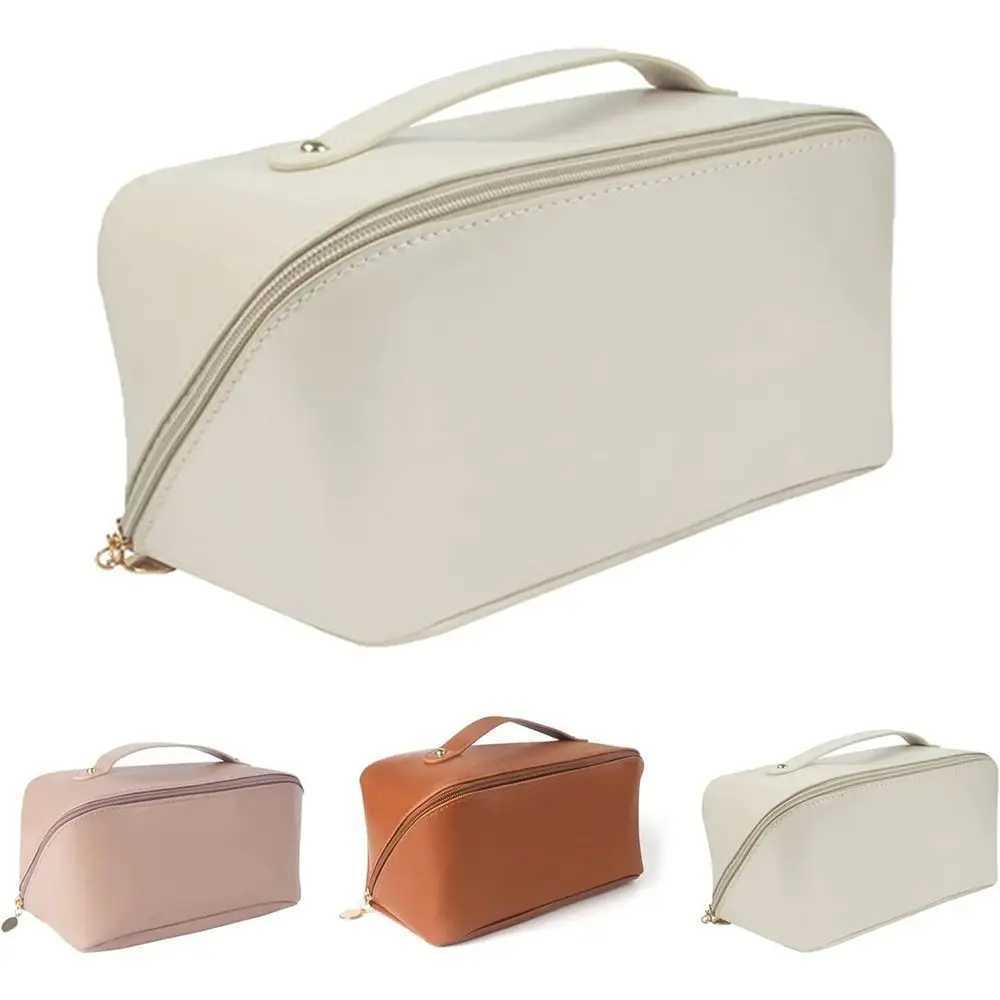 Large Capacity Toilet Cosmetic Makeup Basin Storage Bag Travel Makeup Bag 2023 New PU Large Capacity Womens Makeup BagXJ241206