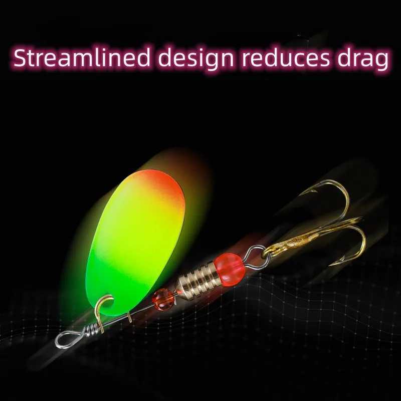 10pcs Fishing Lure Metal Spoon Spinner Spooit Crankbaits Fishing Wobbrs Pike Crochet Kit Artificial Bait with Tack BoxesXJ241128