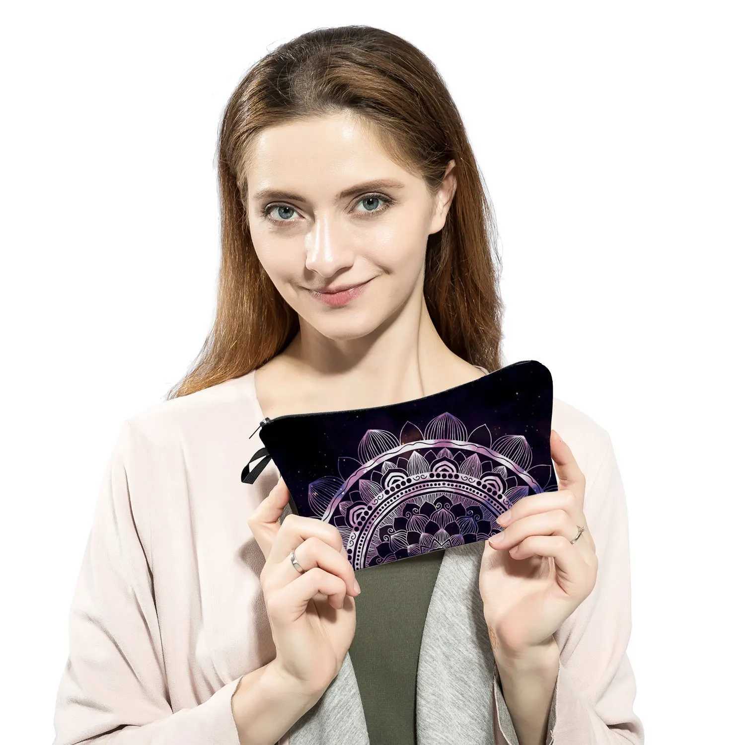 Cosmetic Organizer Bag Make Up Heat Transfer Printing Cosmetic Bag Fi Women Makeup Bag Waterproof Multifuncti Pencil CaseXJ241206