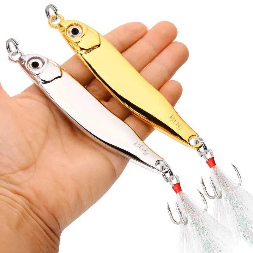 Fishing Lure 7G 10G15G 20G 40G 60G Spoon Metal Lures Spinneait Minnow Sinking Sea Spinner Bait Jig Winter Bass baits Pesca HotXJ241128