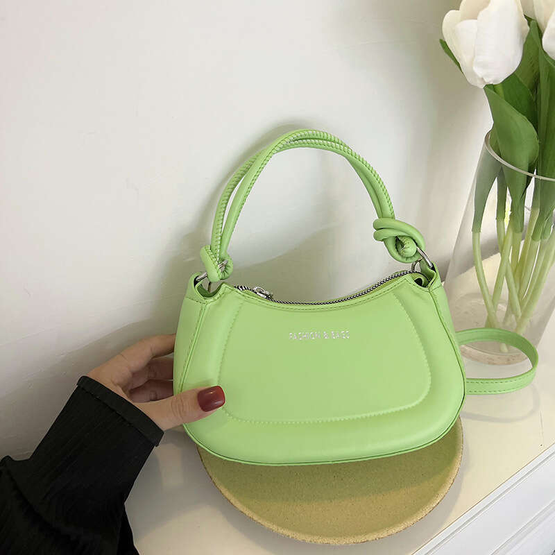 Texture Pressed Shell Handbag, Women's Autumn New Item, Solid Color Chain Armpit Stylish And Versatile Single Shoulder Crossbody Bag, Fashionable