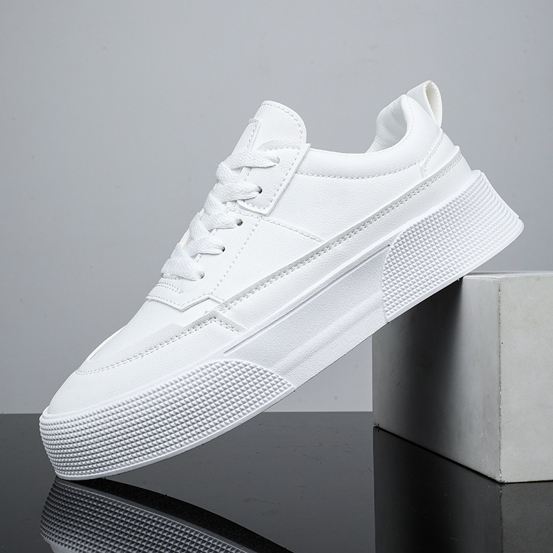 Men's sports small white shoes men's casual running leather board shoes trend all match student shoes wholesale men's shoes